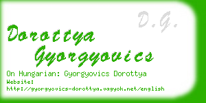 dorottya gyorgyovics business card